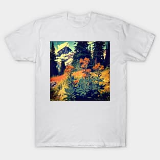 1960's art of wildflowers T-Shirt